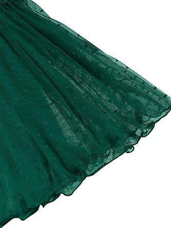 Sexy Polka Dots Mesh Sheer Lace Babydoll Chemise Lingerie Set Floral Sleep Wear